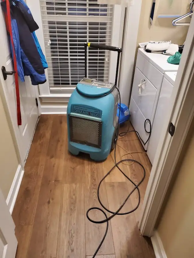 Commercial dehumidifier deployed for Flood Damage Cleanup in Casper